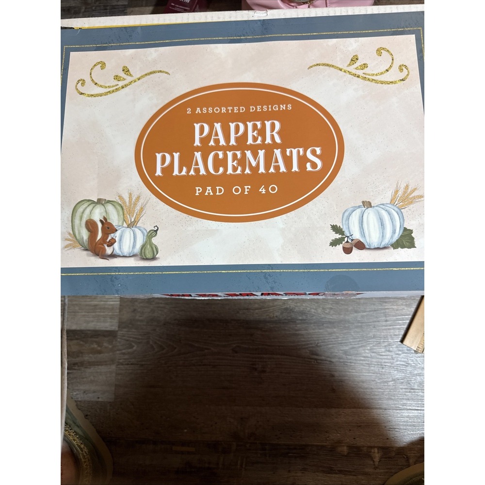 Thanksgiving Paper Placemats with 2 Designs 30 Out Of 40 Left